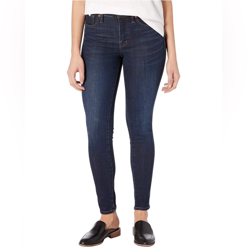 Madewell 9 inches Mid Rise Skinny Jeans Dark Wash Sz 30